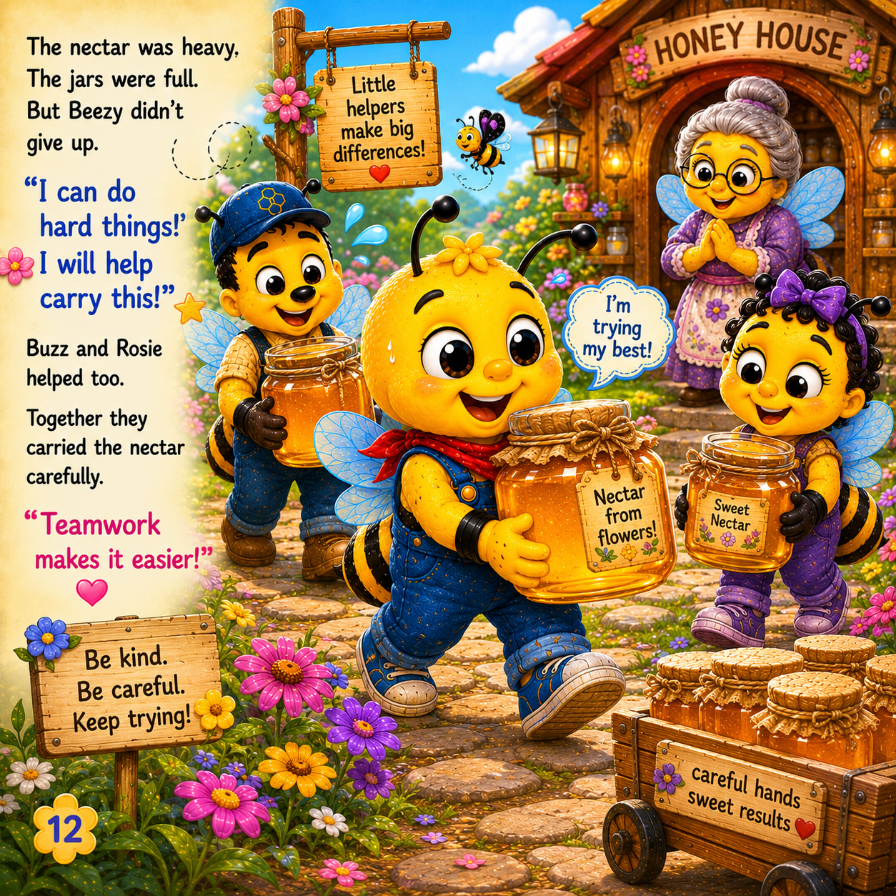 Beezy Bloom and the GoBeezy Bloom™ and the Golden Honey Harvest – A Heartwarming Children's Story About Teamwork, Kindness & Communitylden Honey Harvest
