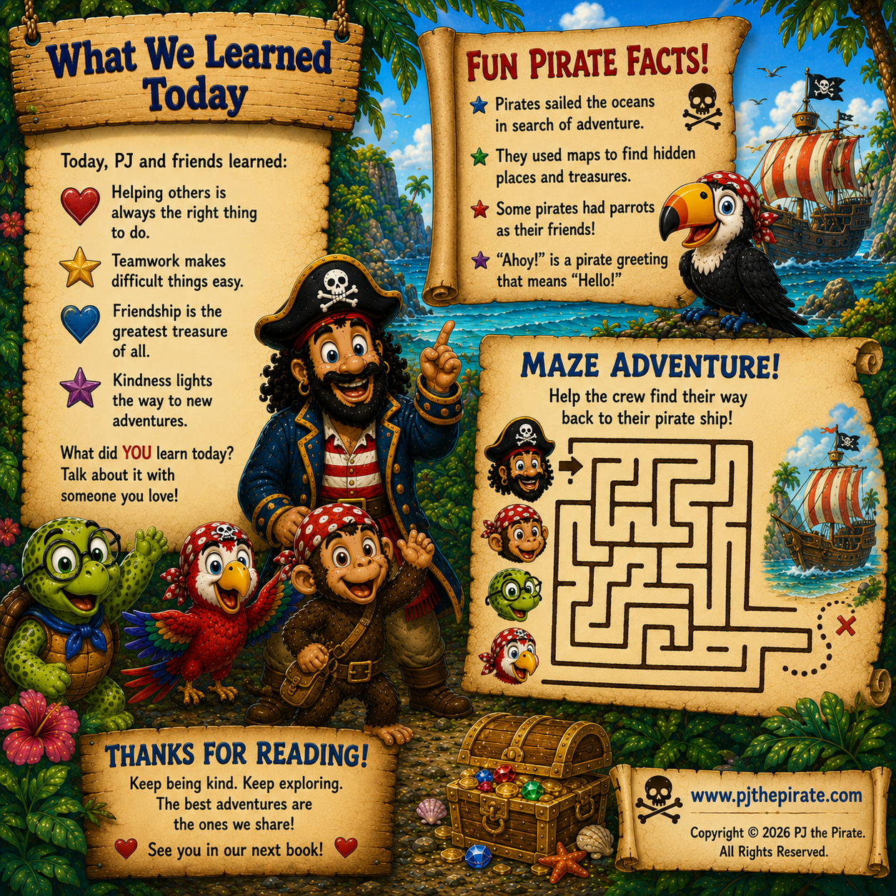 PJ the Pirate: The Treasure of Friendship - Vol 1