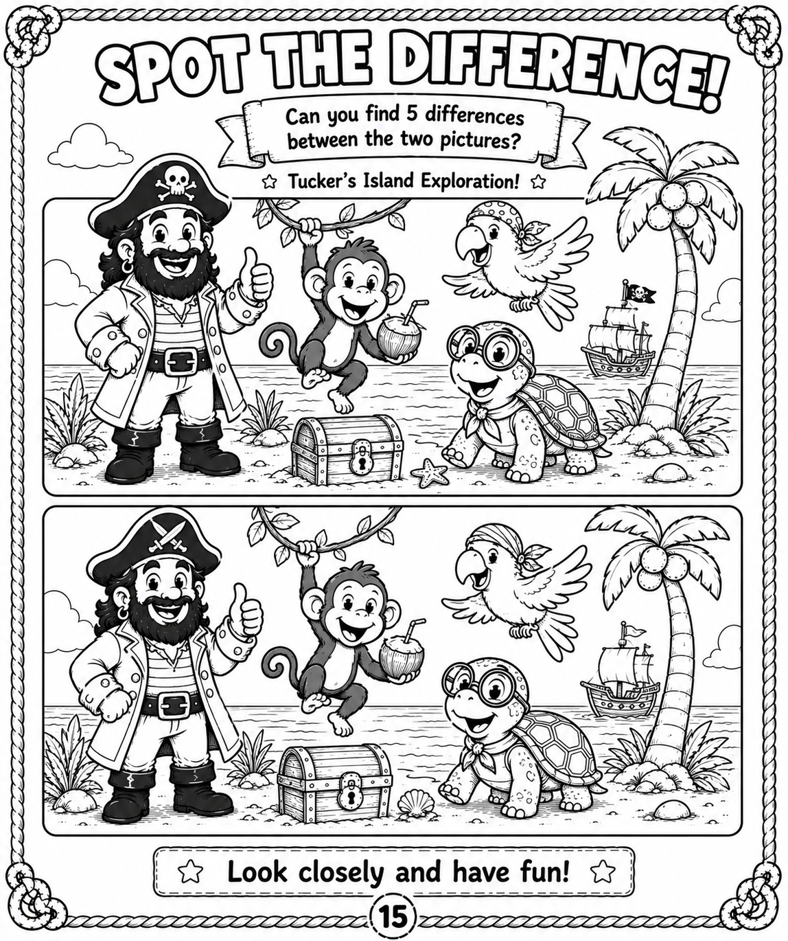 PJ the Pirate's Big Book of Pirate Fun – Coloring Pages, Mazes, Puzzles & Activities for Kids