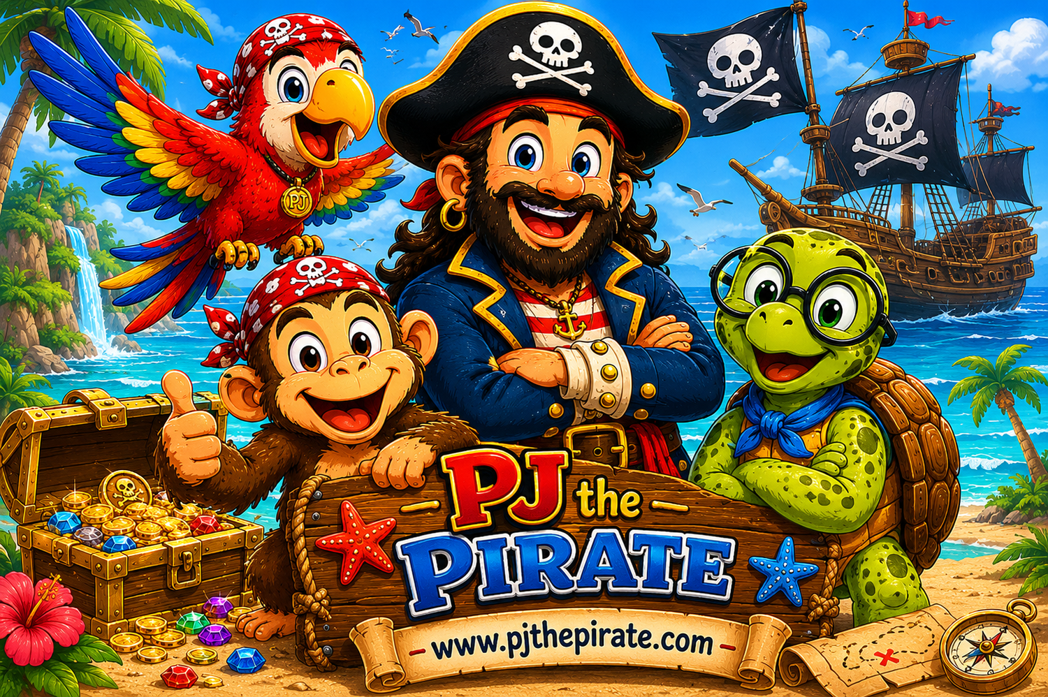 PJ the Pirate Books, Comics & Activity Adventures