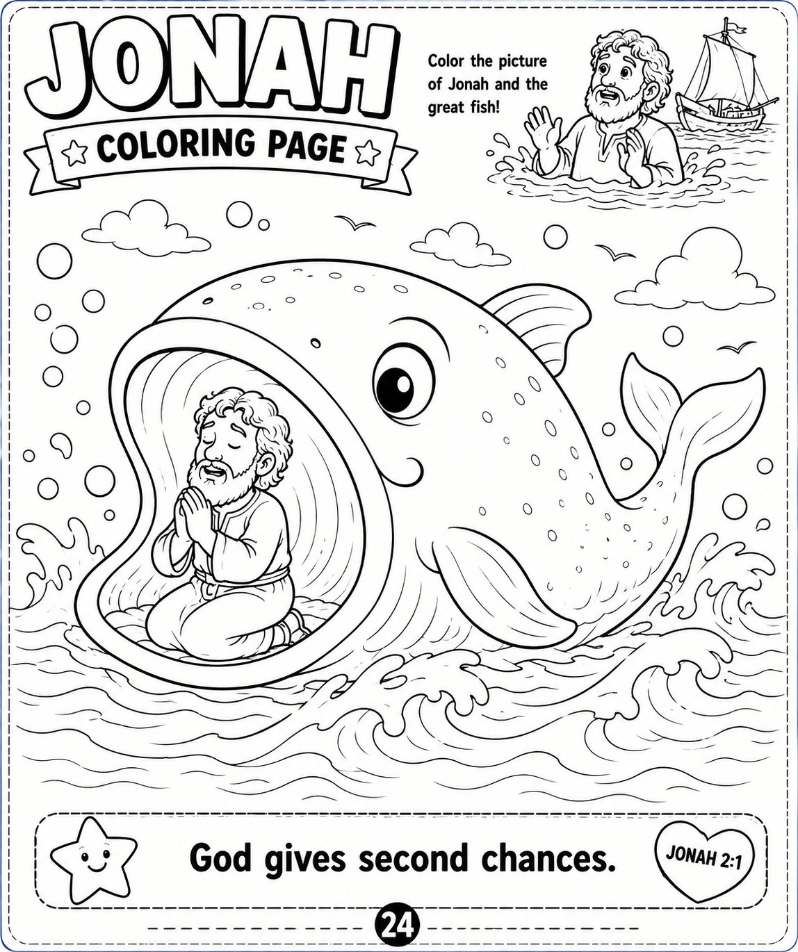 Bible Adventure Activity Book Volume 1 | Christian Activity Book PDF for Kids Ages 5–12